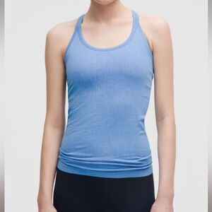 lululemon athletica Ebb to Street Tank in Pool Party, Light Support. Size 8. NWT